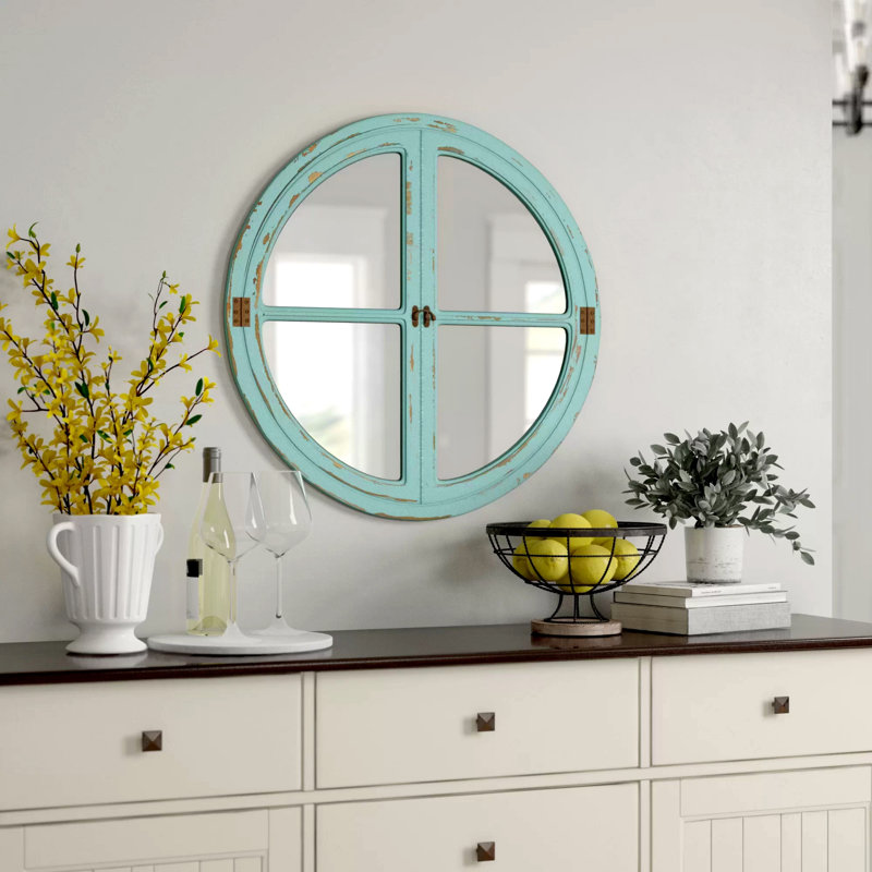 Birch Lane™ Edenfield Round Window Sea Wall Mirror & Reviews Wayfair